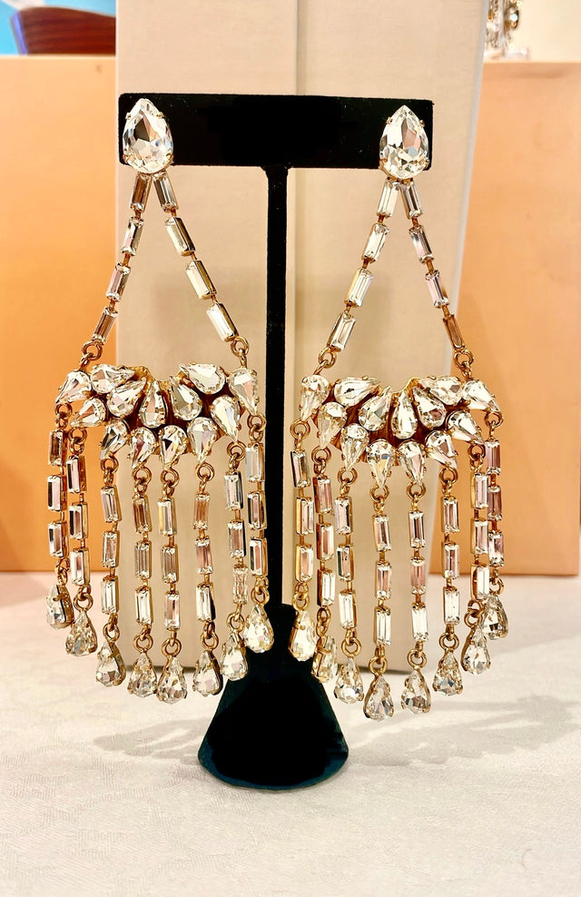 iconic chandelier earrings in Gold