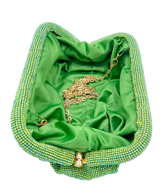 Lime Green Bella Evening Clutch Bag