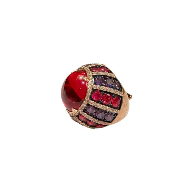 Yelena NY Oversized Cocktail Ring with Swarovski Crystals