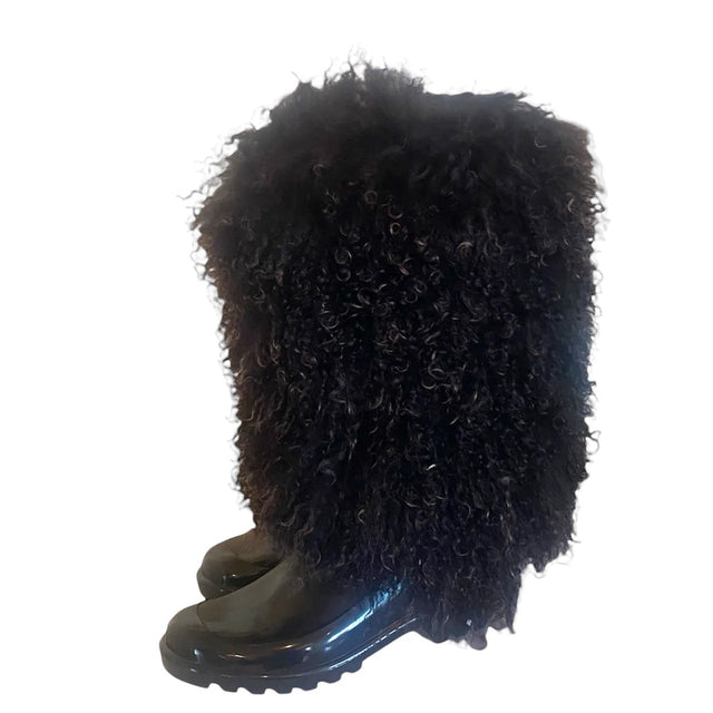 Mongolian Fur Rainboots