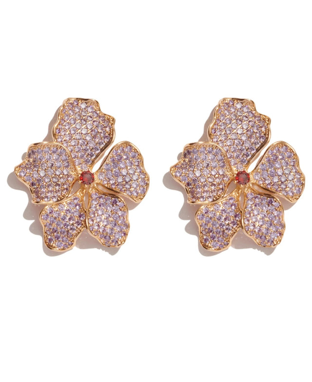 Lisa Earrings in Rose Gold