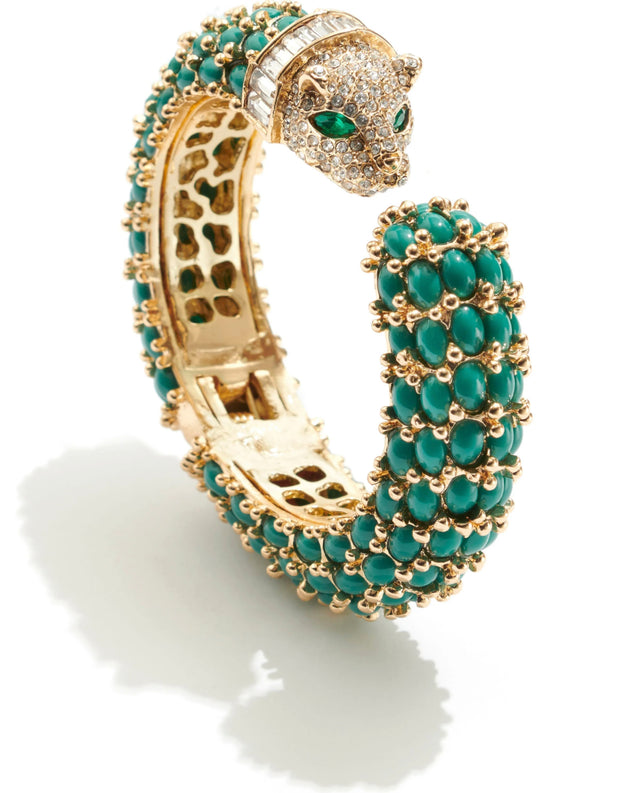 Panther Cuff in Teal Color