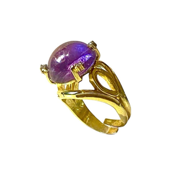 Statement Ring in Amethyst