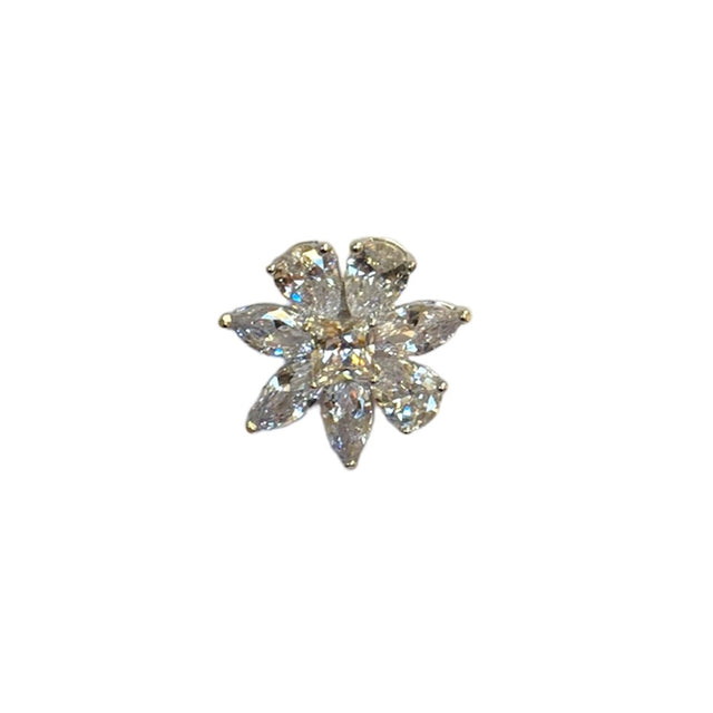 Big Flower CZ Studs