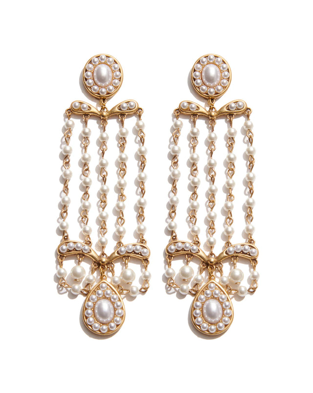 MARIA ANTONIETTA PEARL CLIP earrings