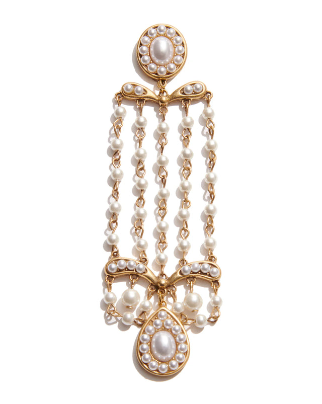 MARIA ANTONIETTA PEARL CLIP earrings