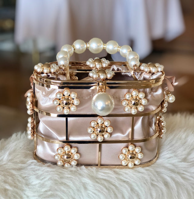 Pearl Daisy bag in beige