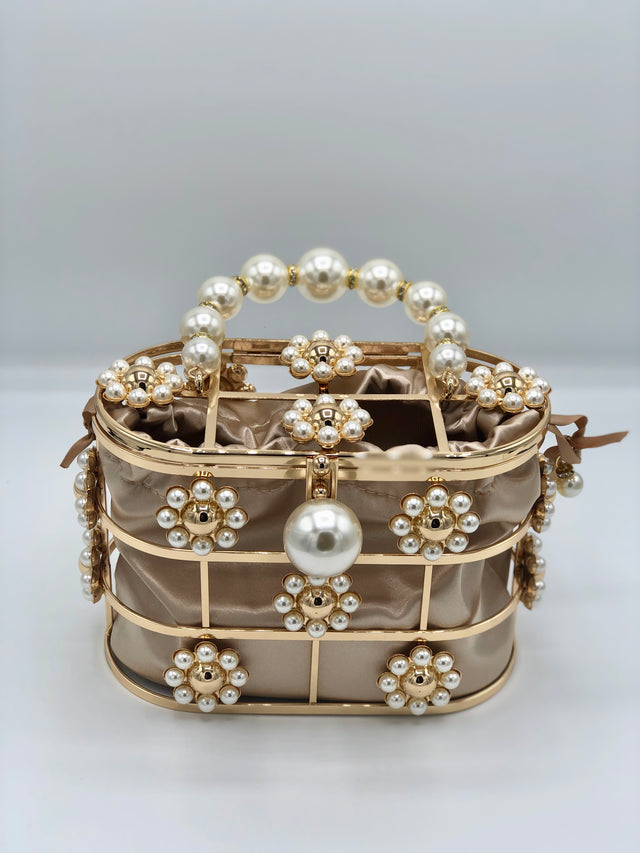 Pearl Daisy bag in beige