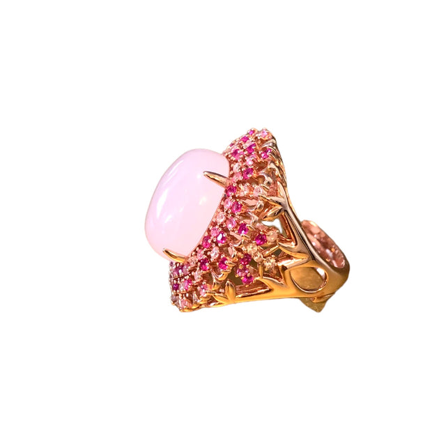 Cocktail Pastel pink ring