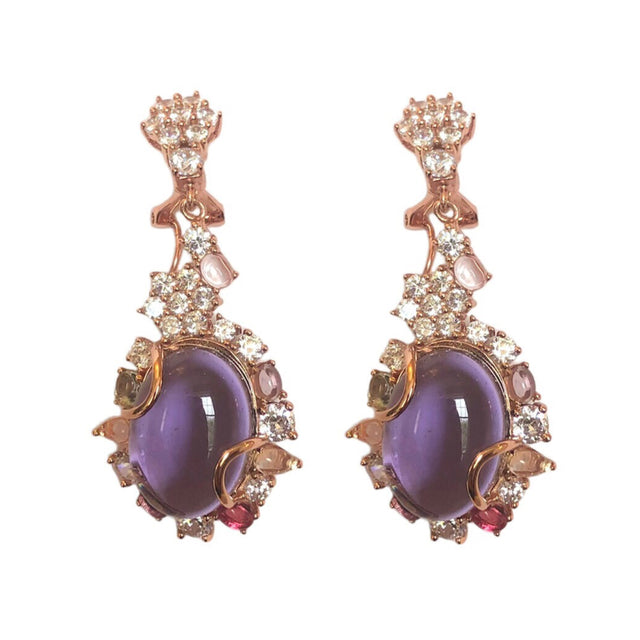 Purple Gala Earrings