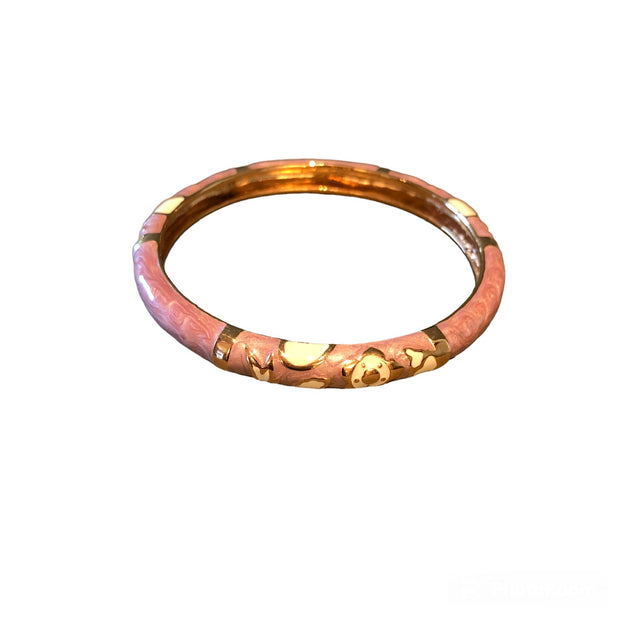 Lilac enamel spring bangle