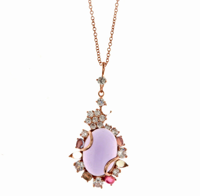 Purple gala necklace