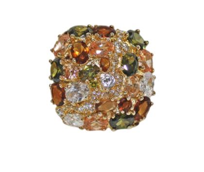 Yelena NY Earth-Tone Crystal Ring