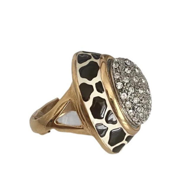 Creart Enamel "Giraffe" Ring