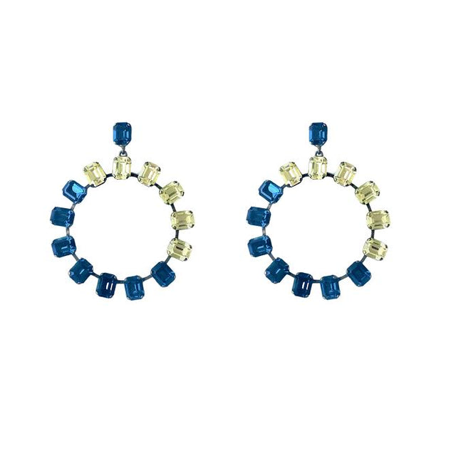 Yelena NY Crystal Hoop Earring