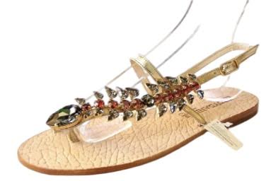 Yelena NY "Bronze Fish" Capri  Sandals