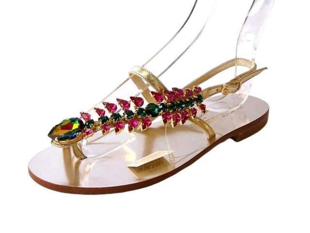 Yelena NY "Pink Fish" Capri Sandals