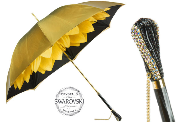 Luxury Gold Dahlia Umbrella