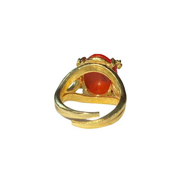 Statement Coral Ring
