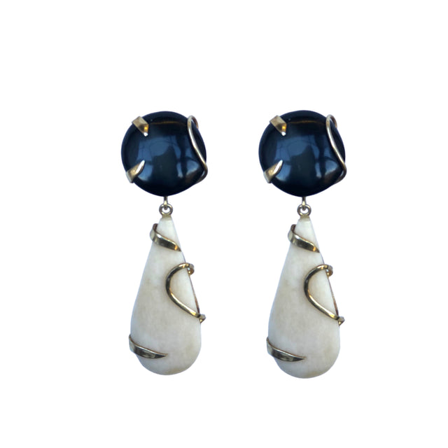 Ebony drop earrings