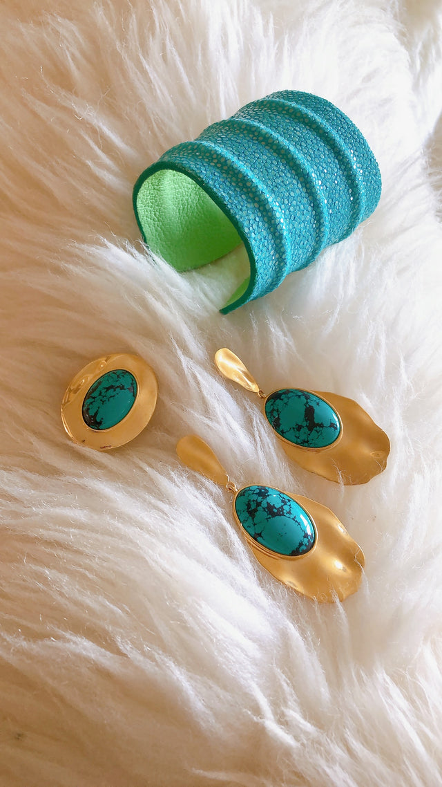 Turquoise Stingray Cuff