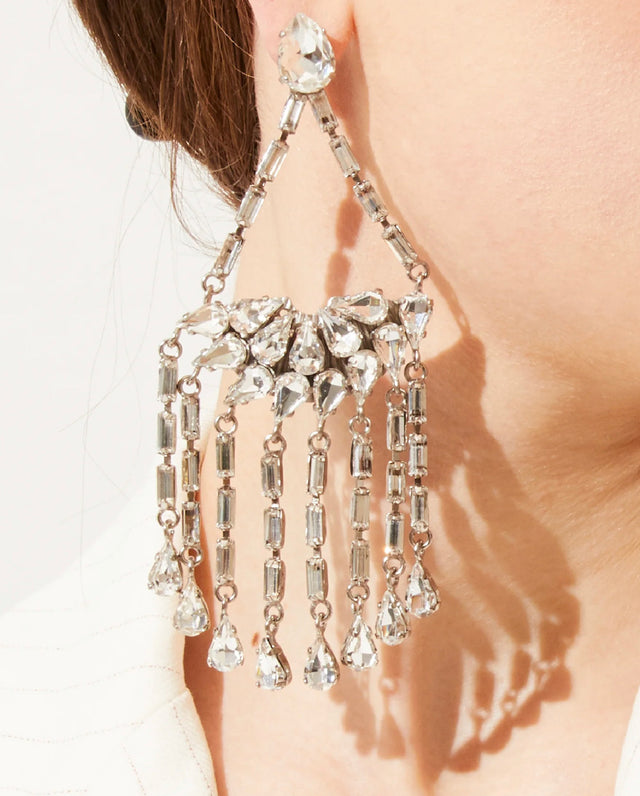 Iconic Chandelier Earrings in Silver
