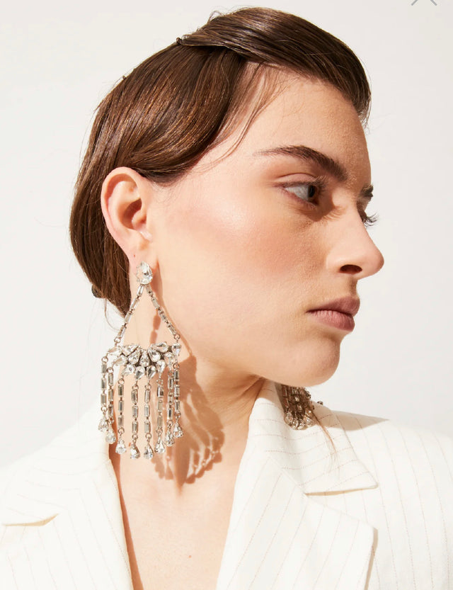 Iconic Chandelier Earrings in Silver
