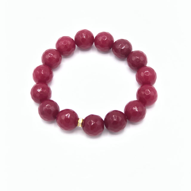 Red beaded bracelet