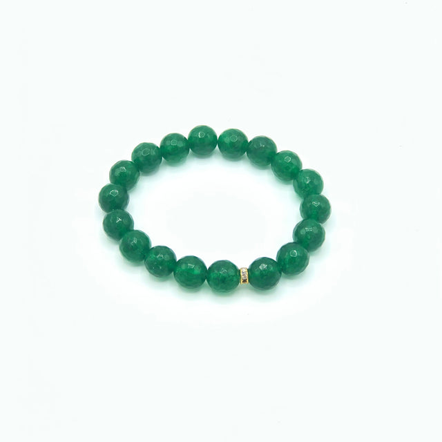Green beaded bracelet