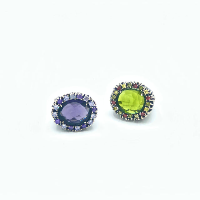 Lilac zirconia ring