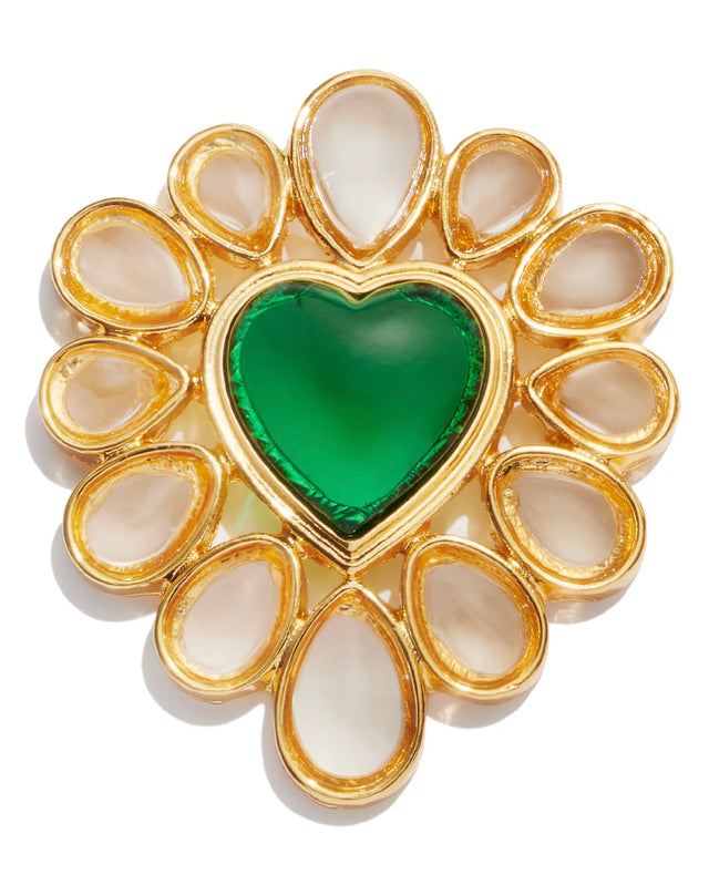 Green Heart earrings