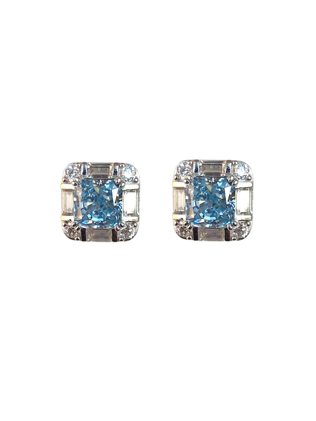 Baby Blue Stud Earrings