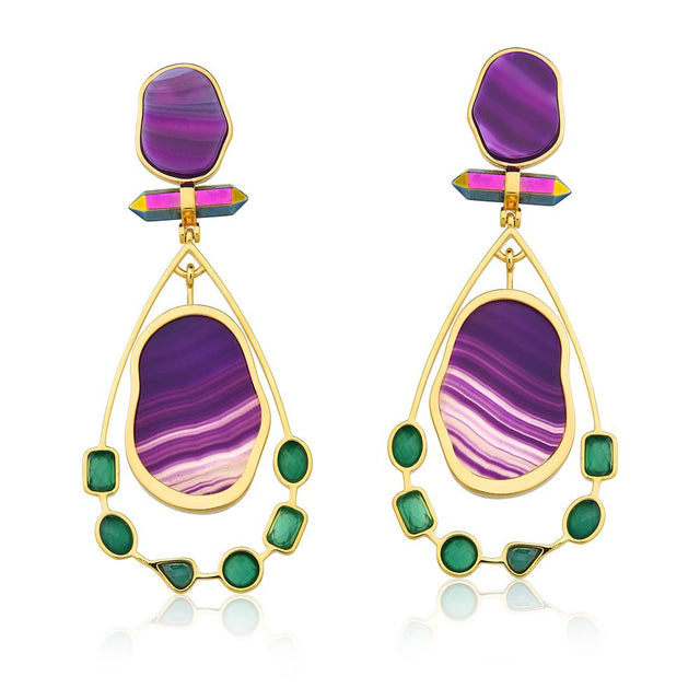 Jumbo Earrings in Lilac