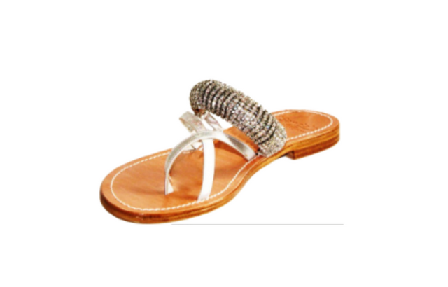 SILVER BAND SANDALS
