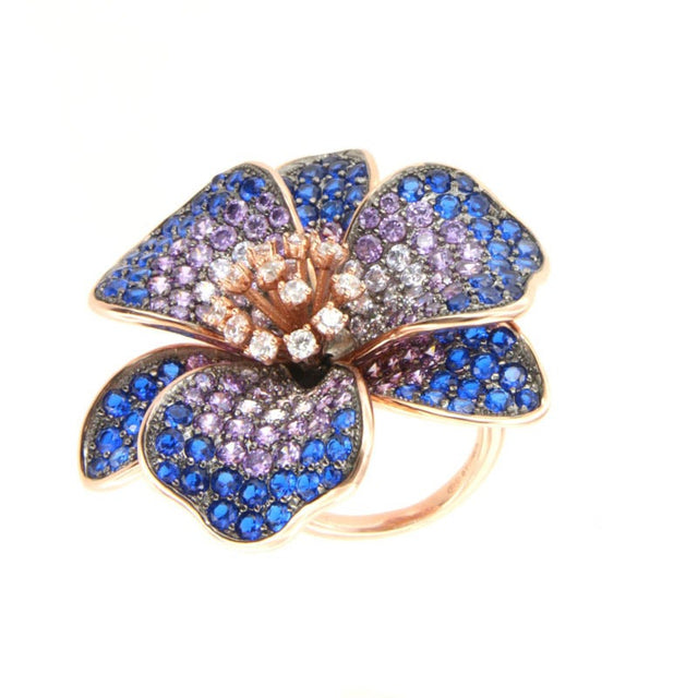 Flower Extravaganza Cocktail Ring