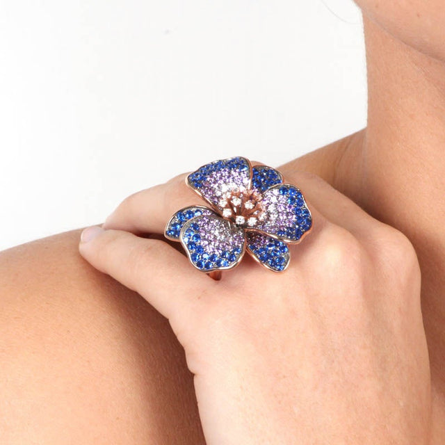 Flower Extravaganza Cocktail Ring