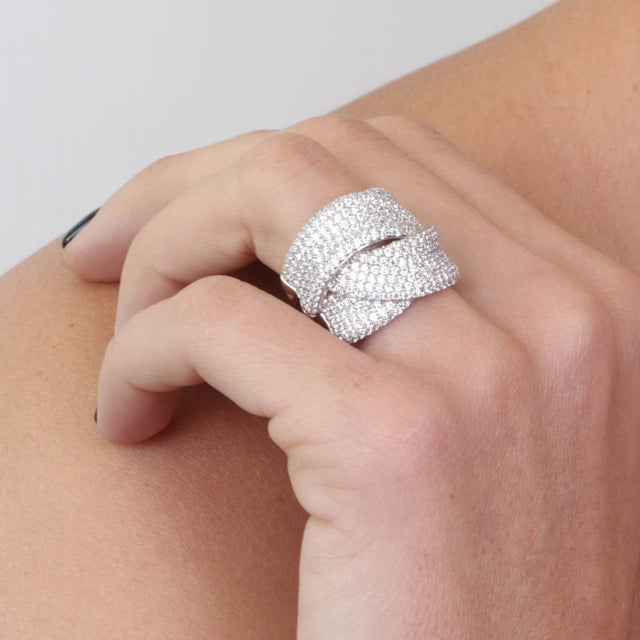 Intreccio Ring in White