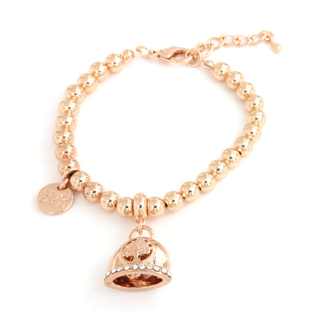 Rose Gold Beads Charm Bracelet