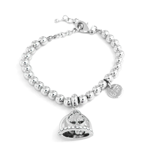 Silver Beads Charm Bracelet