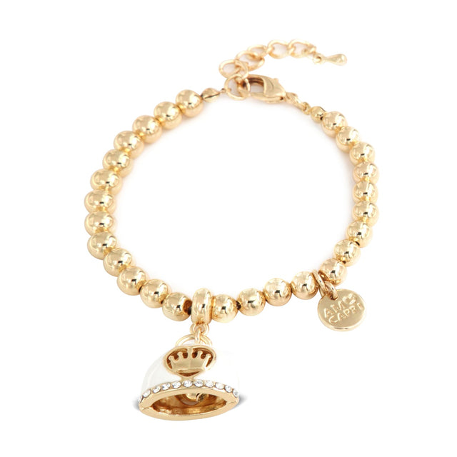 Yellow Gold Beads Charm Bracelet