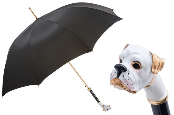 White Boxer Long Umbrella