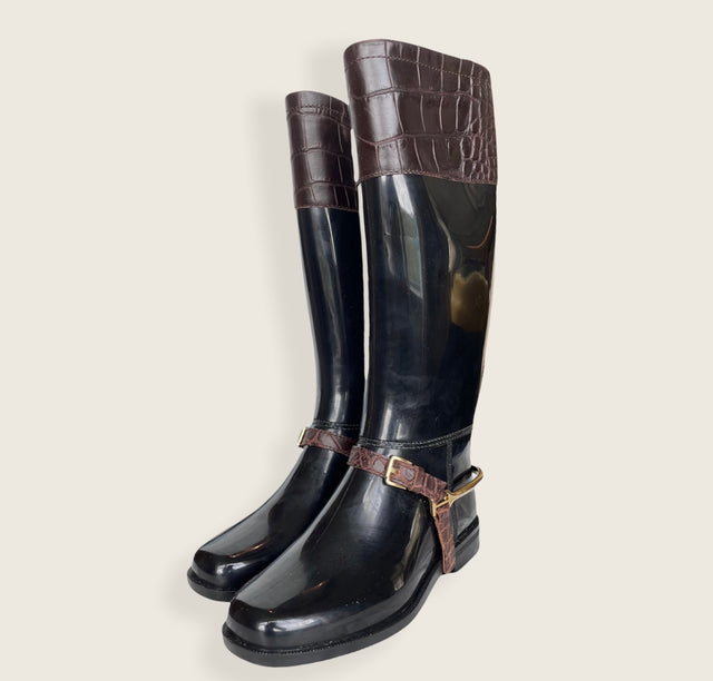 Equestrian Style Rain Boots