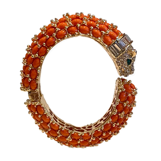 Panther Cuff in Coral