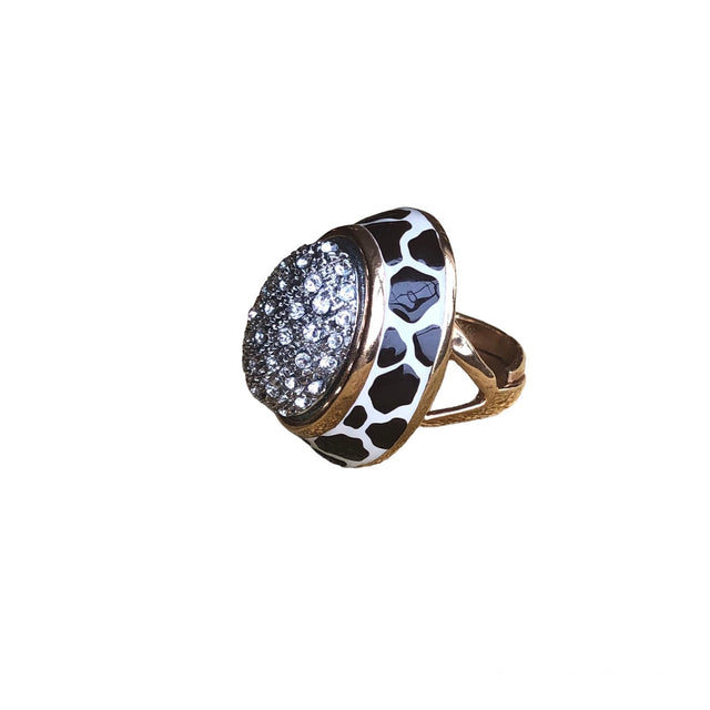 Creart Enamel "Giraffe" Ring