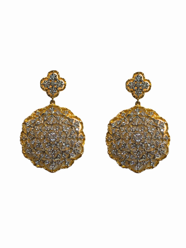 Large Clover Leaf Earrings