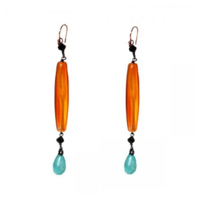 Colored Jade Earrings