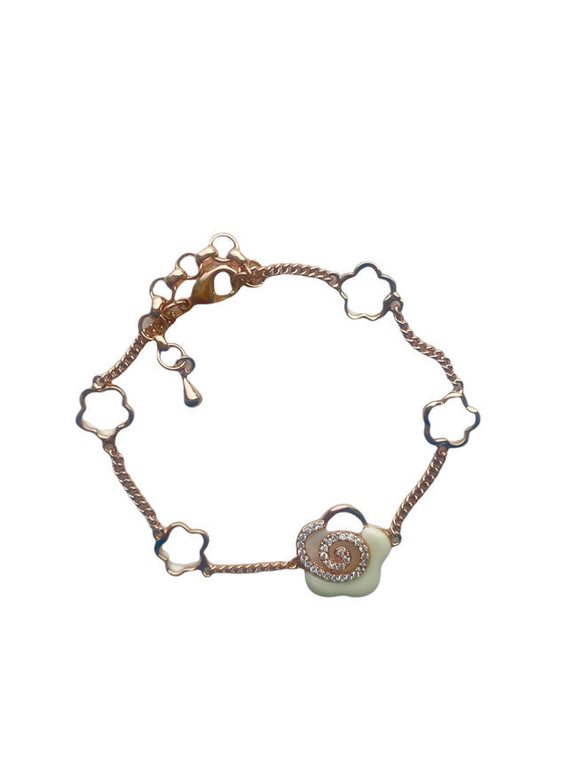Enamel Roses Bracelet