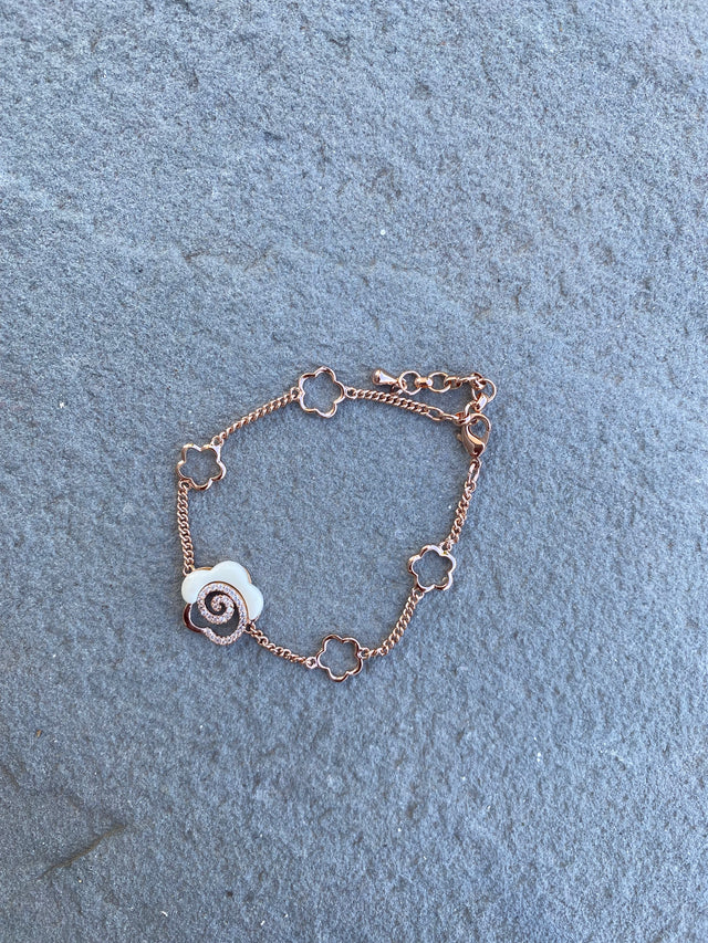 Enamel Roses Bracelet