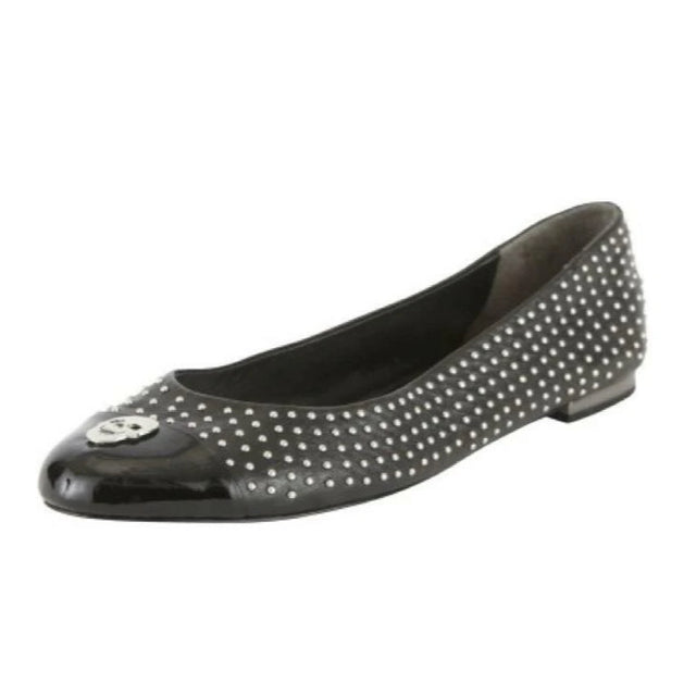Philipp Plein “Galaxy” Ballerina Flats in Black