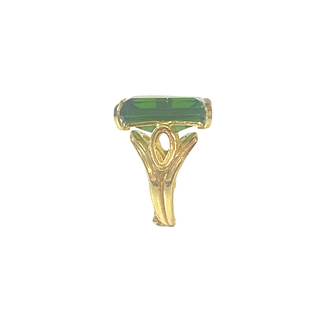 Statement Ring in Emerald Green